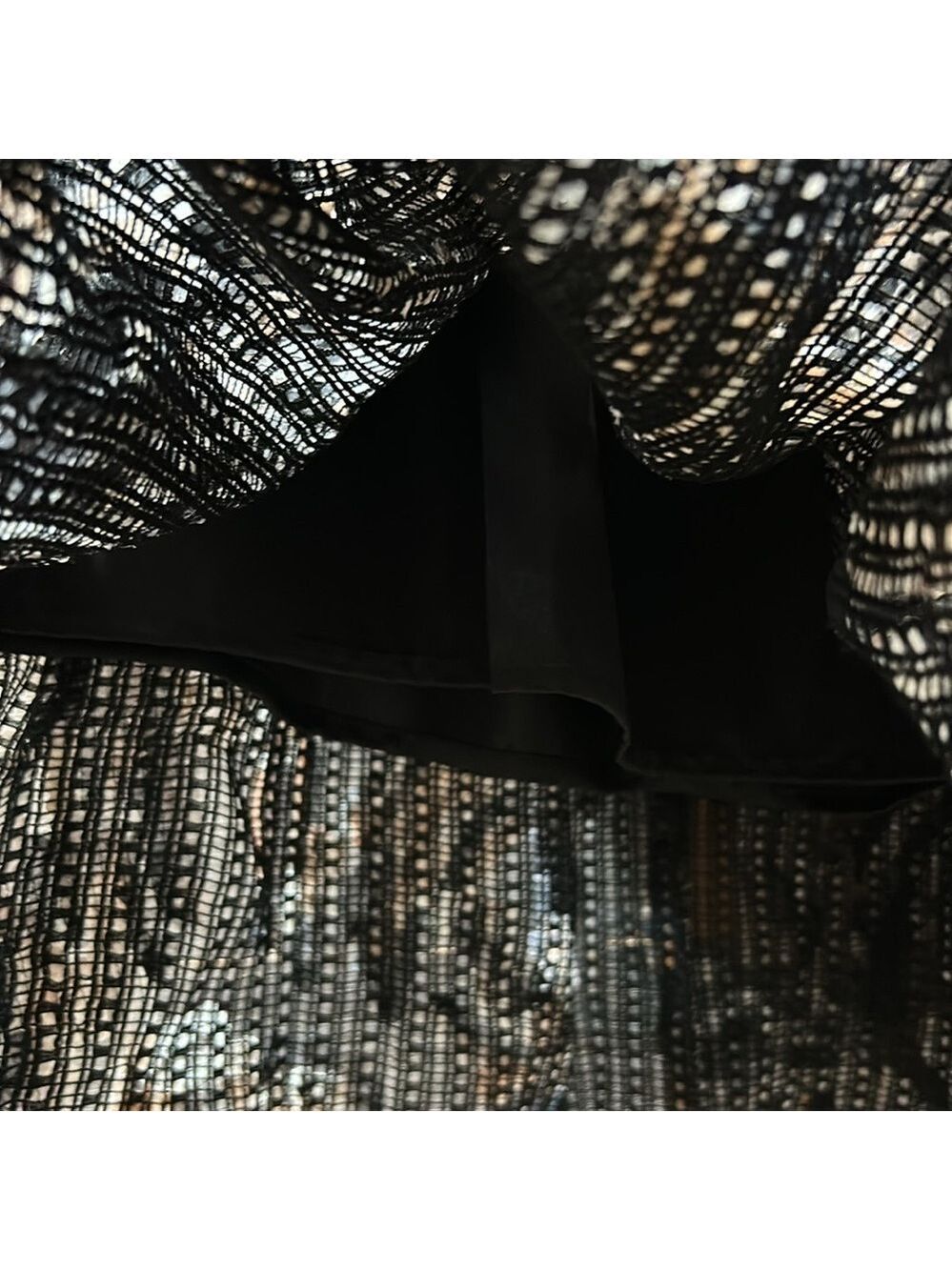 Endless Rose Black and Gray Abstract Pattern A-Line Midi Skirt Size Small - Picture 5 of 12
